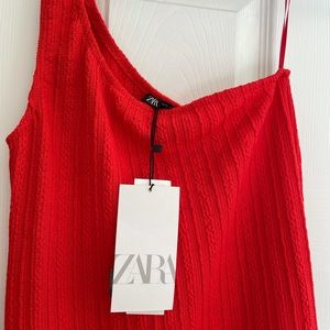 Zara Red Midi Dress